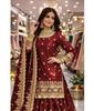 Donna Bollywood Abbigliamento da Festa Matrimonio Crop Top Designer Indiano Salwar Kameez Top Lehenga Dupatta Set