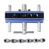 Self Centering Doweling Jig Kit, Drill Jig For Straight Hole With 6 Drill Guide Bushings, Adjustable Width Drilling Guide Jigs