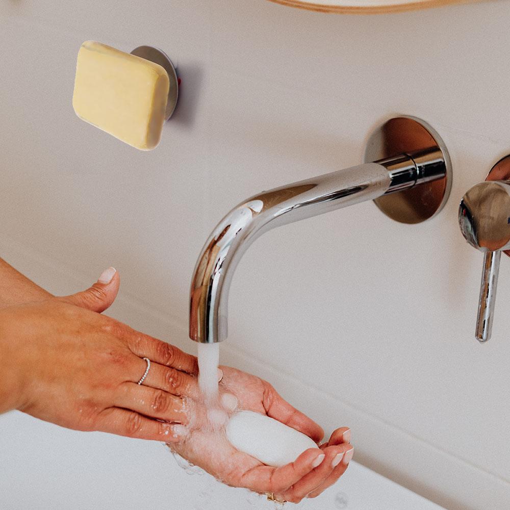 Bathroom Accessories Magnet Suction Hook Drain Rack Soap Shelf Soap Organizer Soap Dish Soap Holder