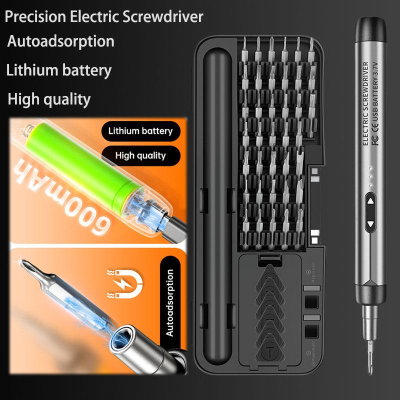 Rechargeable Electric Screwdriver High Torque Multifunction Precision Tool For Home DIY Repair Maintenance