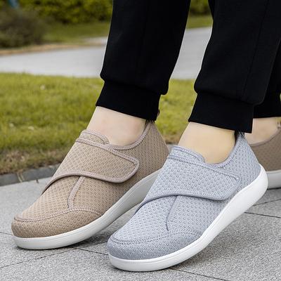 Spring and Autumn Large Size Walking Shoes Wide Head Loose Big Foot Bone Fat Wide Elderly Shoes Men's and Women's Thumb Valgus Mother Shoes