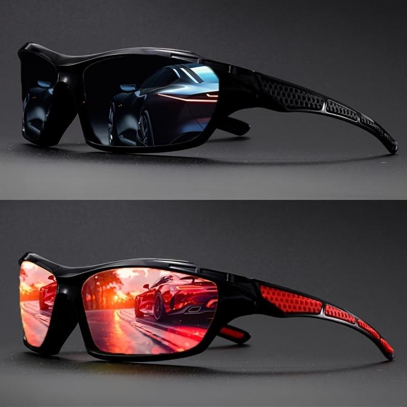 2 Pairs of Sports Glasses for Outdoor Fishing Hiking Running and Driving