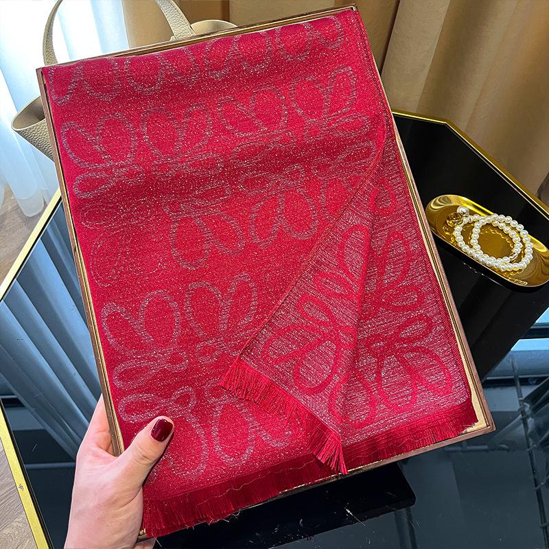 

Новый двухсторонний согревающий шарф-шаль-накидка для通勤, модный, элегантный, простой и атмосферный, женский брендовый стиль 200*70CM