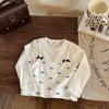 Girls Spring Autumn Fake Two Piece Solid Base Shirt Bowknot Splice Versatile Princess Top