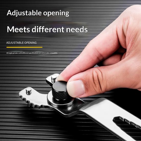 1/2Pcs Angle Grinder Wrench Multi-Specification Integration Adjustable Pin Wrench with Rotatable Key Pin Universal Fit Handle Tool