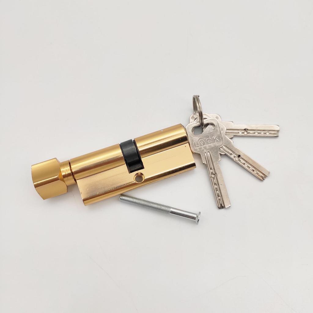Aluminum Alloy Interior Door Handle Lock Cylinder for Bedrooms