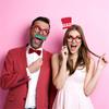 Valentine's Day Photo Props, Happy Valentine's Day Party Decorations, Fun Photo Decorations, Valentine's Day Party Decorations