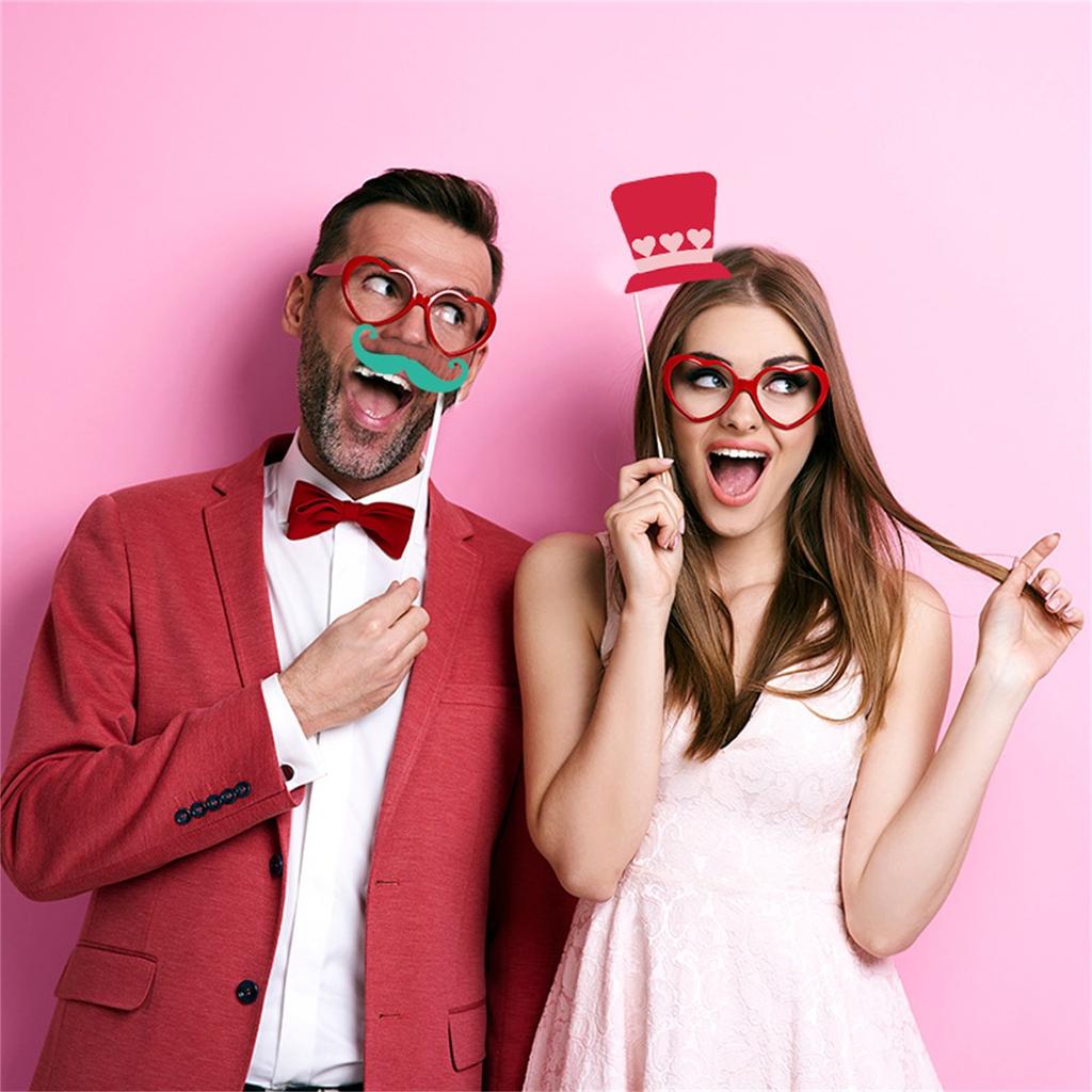 Valentine's Day Photo Props, Happy Valentine's Day Party Decorations, Fun Photo Decorations, Valentine's Day Party Decorations