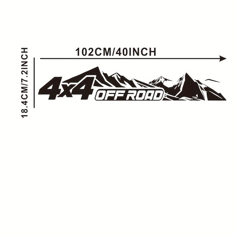 Exclusive 4x4 Off-Road Mountain Sticker