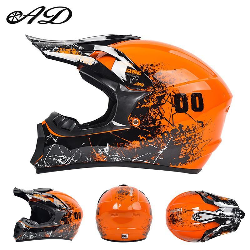 DOT Certified Motorcycle Full Helmet Off-road Mountain Bike Downhill Riding Safety