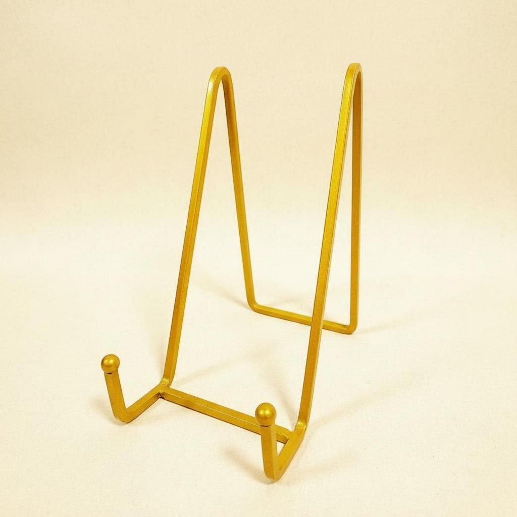Iron Display Stand Plate Holder Frame Easel Support Metal Decorative Smooth Wipeable Stable for