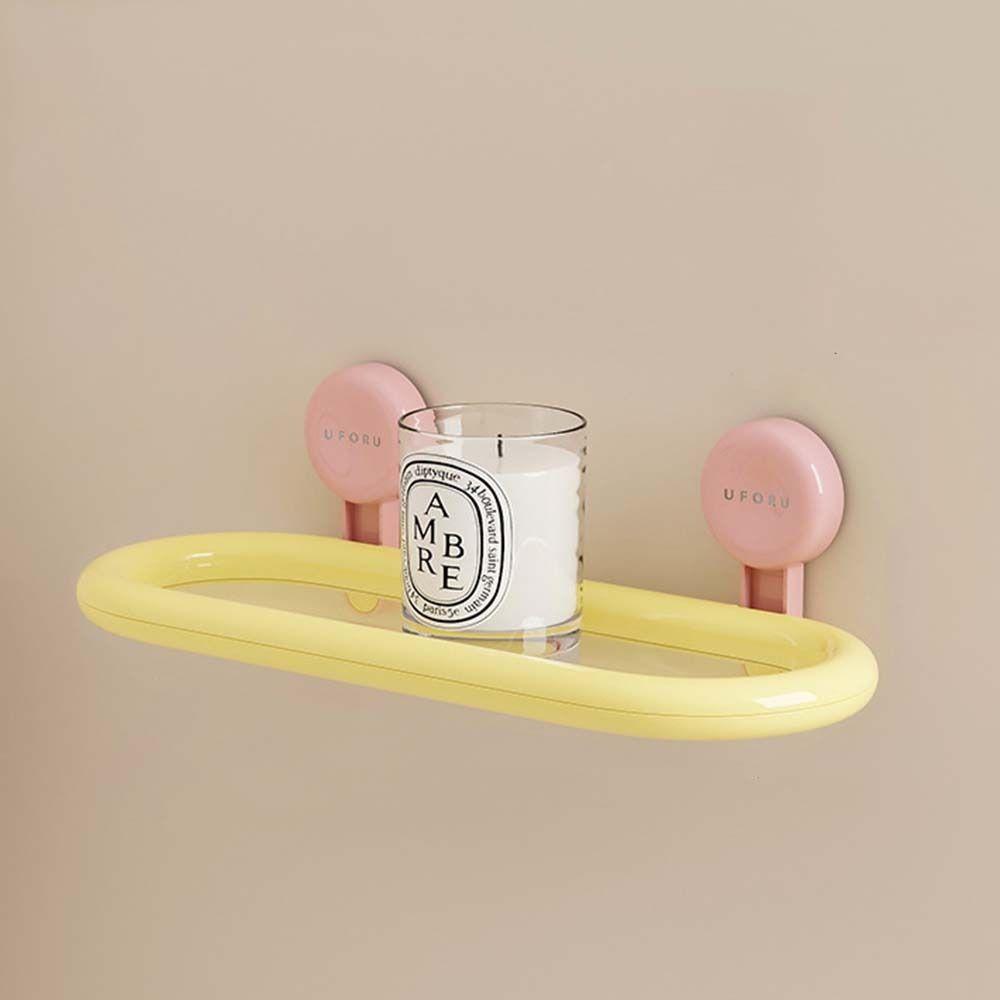 Free Punch Suction Cup Storage Shelf Drainable Toiletries Organizer  Bathroom Accessories