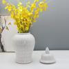 Flower Ceramic Storage Jar with Lids Porcelain General Jars Classical Tea Caddy Flower Vases Ginger Jar Vintage Home Decor