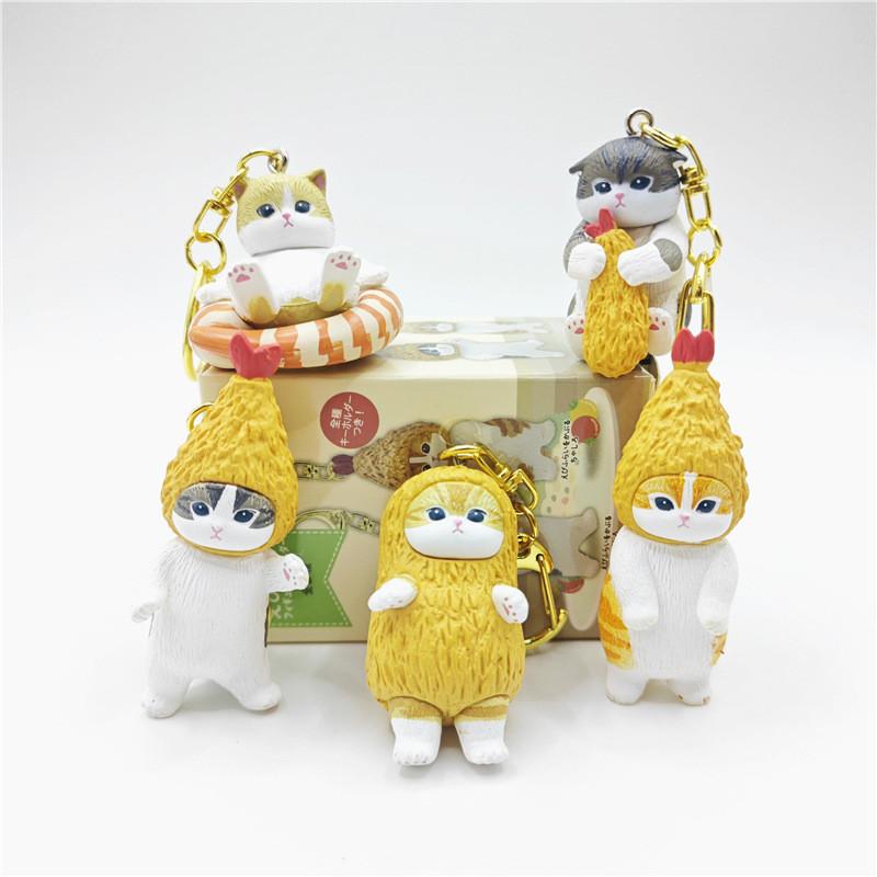 Charming Fortune Cat Sandy Tempura Shrimp Cat Hanging Pendant Blind Series Box