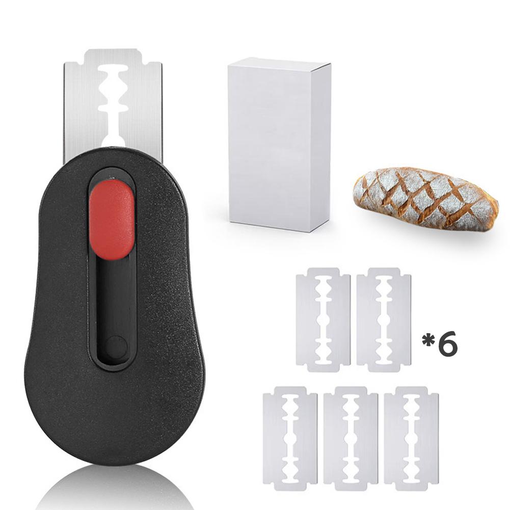 Magnetic Bread Trimmer Stainless Steel Retractable Bread Lame High Hardness Blade Refrigerator Magnet Kitchen Baking Tool Gift