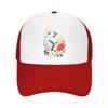 Vibrant Hummingbird Wildflower Botan Mesh Baseball Cap Casual Hat Outdoor  For Womens Unisex FeUnisex