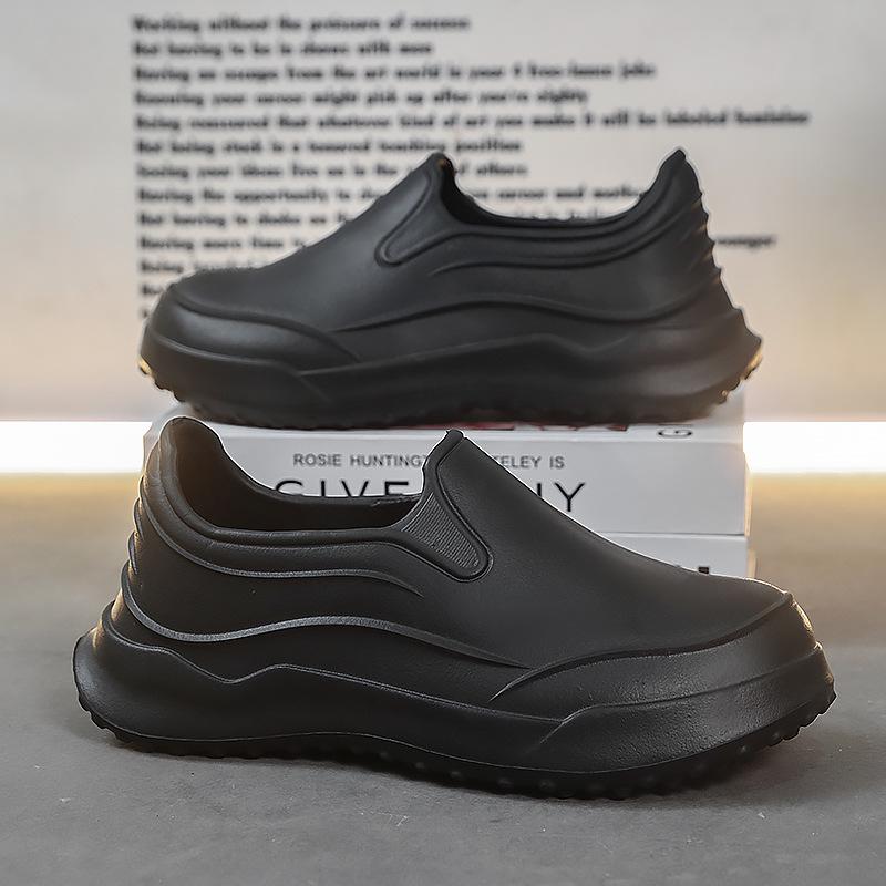 Men's Non-Slip Waterproof Chef Shoes - Oil-Proof, Wear-Resistant, Soft Sole, Ideal for Kitchen, Hotels, Work, Comfortable.