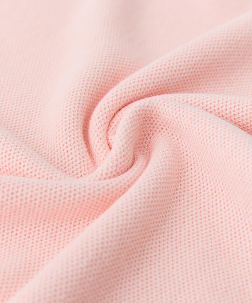Berno 26Ss Waffle Polo Knit Pink