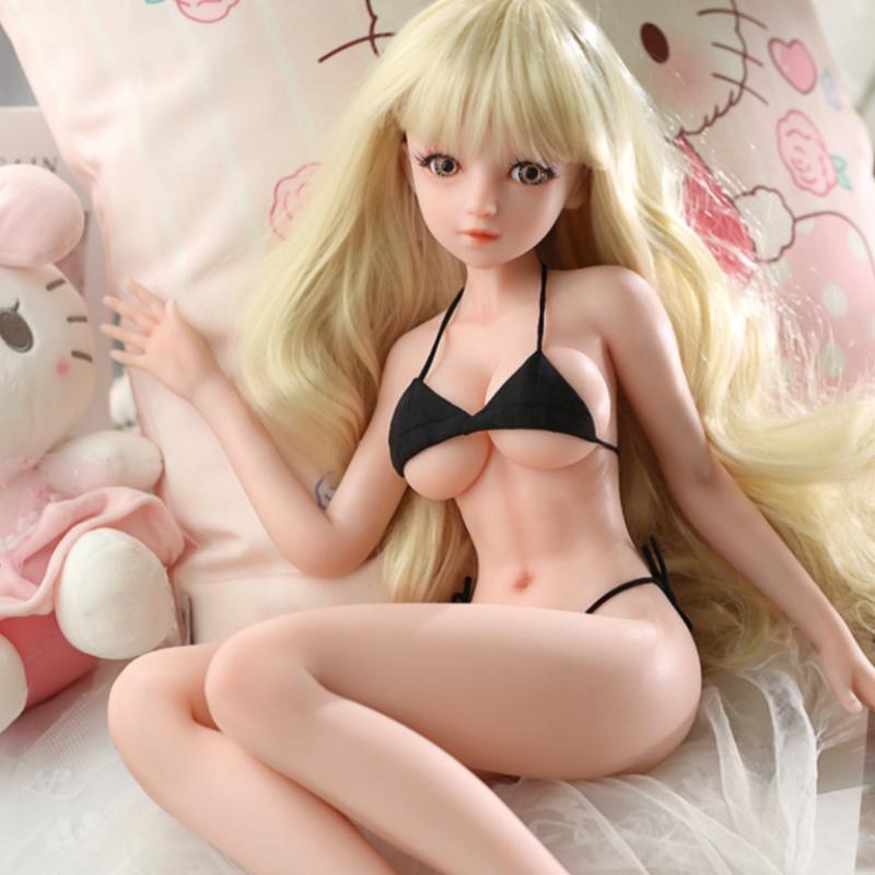 62cm Men's Sex Doll Mini Girlfriend BJD Doll 100% Silicone Masturbation Cup Vagina Sex Erotic Adult Sex Toy