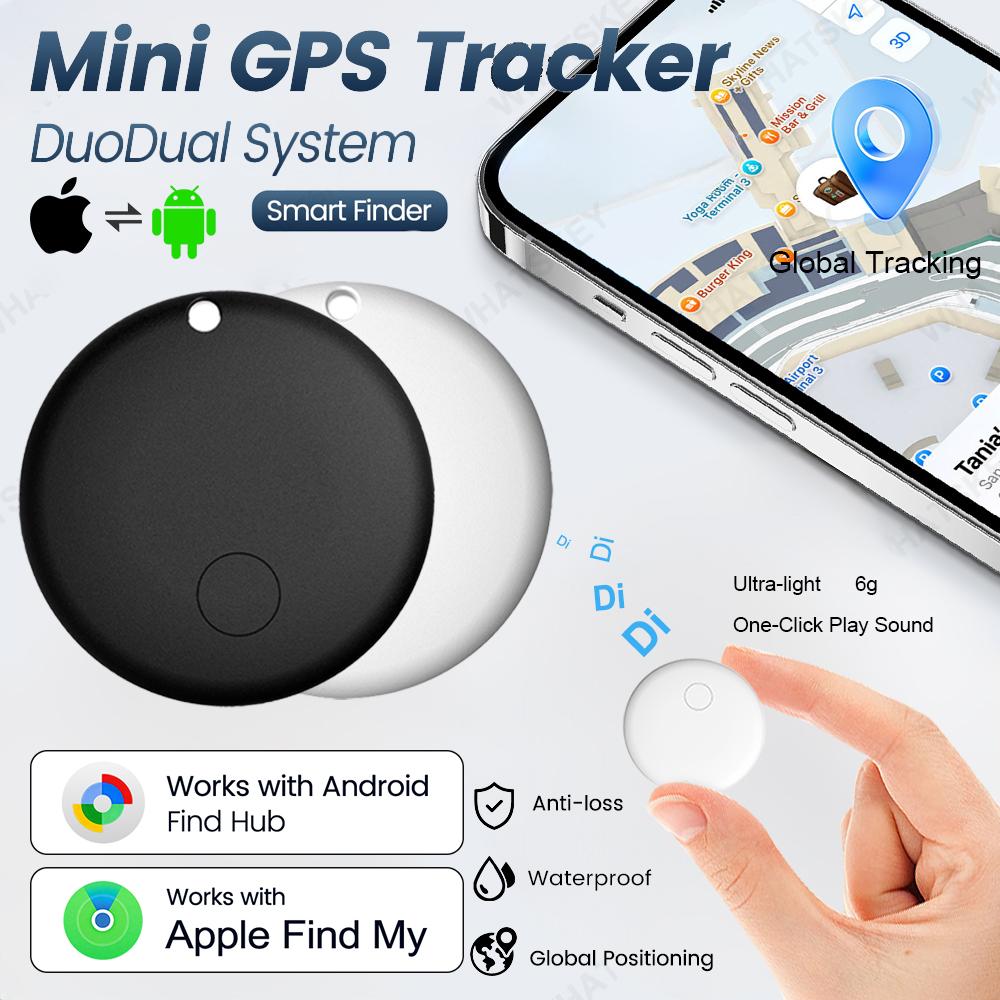 Duales System Google Find My GPS-Tracker Funktioniert mit Android IOS Google Standort GPS-Tracker Tracking Schlüsselanhänger Sicherheitsschutz