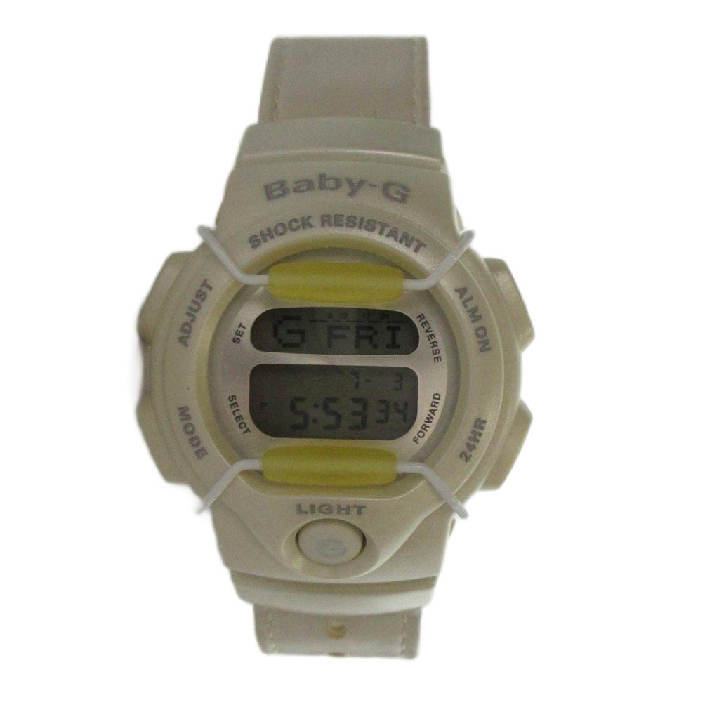 Casio Quartz Digital Watch with GY18 BABY-G Calendar, White, / MQ, Women's