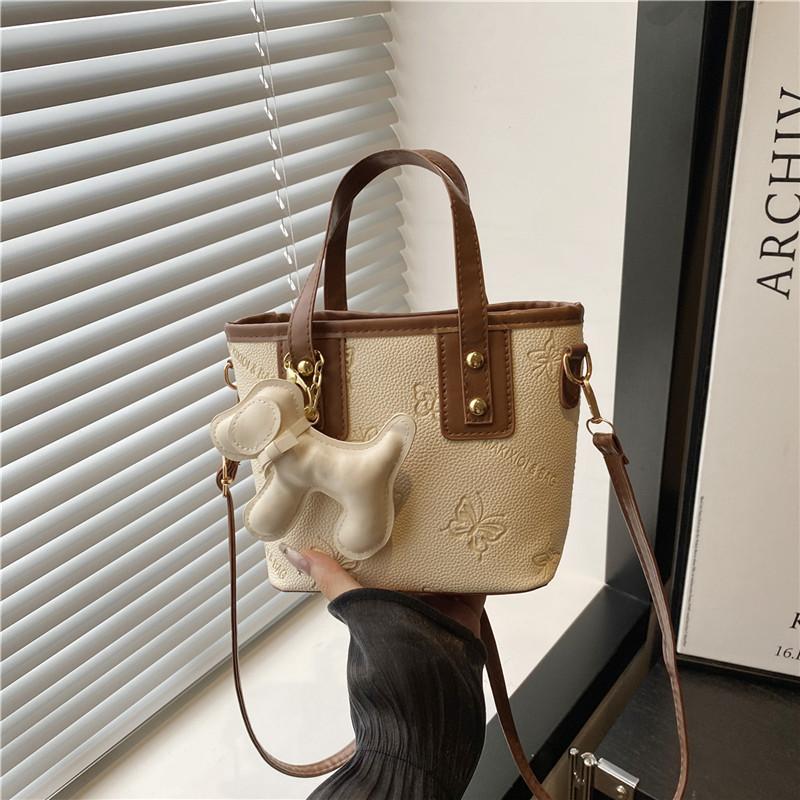 Today's popular handbag bag women's new bucket bag elegant casual texture single shoulder messenger bag