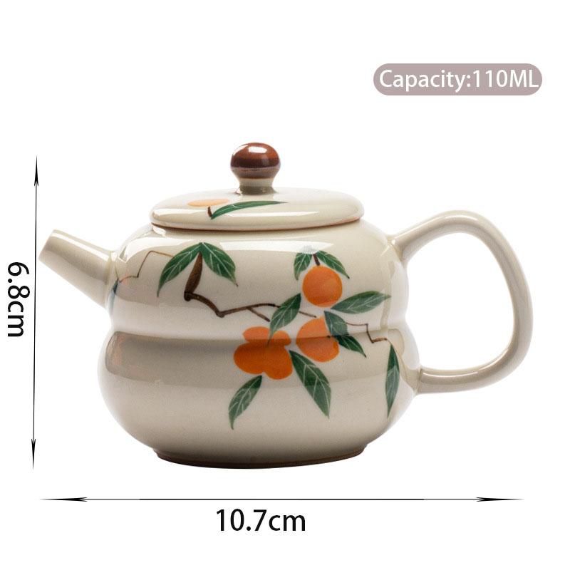 110ml Chinese Small Capacity Handmade Ceramic Teapots Hand-painted Flower Porcelain Tea Pot Household Kettle Travel Tea Set