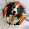 Moonlit Floral Dog Portrait Automatic Umbrella - Suitable Travel Outdoor Portable Umbrella Birthday Gift Daily Essentials