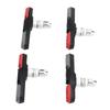 2 Pairs Bike V Brake Pads No Noise Colorful Bike Brake Blocks for Mountain Bike Road Bike