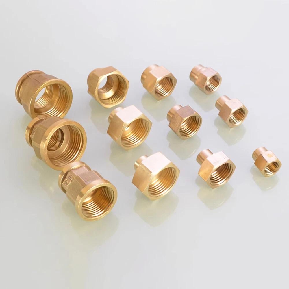1~10pcs Brass Female Reducing Sleeve 1/8" 1/4" 3/8" 1/2" 3/4" 1" BSP Female Thread Hex Pipe Fitting For Water Fuel Gas