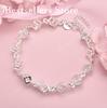 Elegant 925 Sterling Silver 8-inch Exquisite Square Zircon Bracelet for Women's Fashion Parties, Wedding Jewelry Gifts