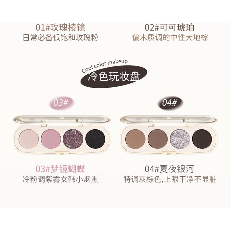 NOVO - Happy Puppy Quad Color Eyeshadow Palette - 4 Types