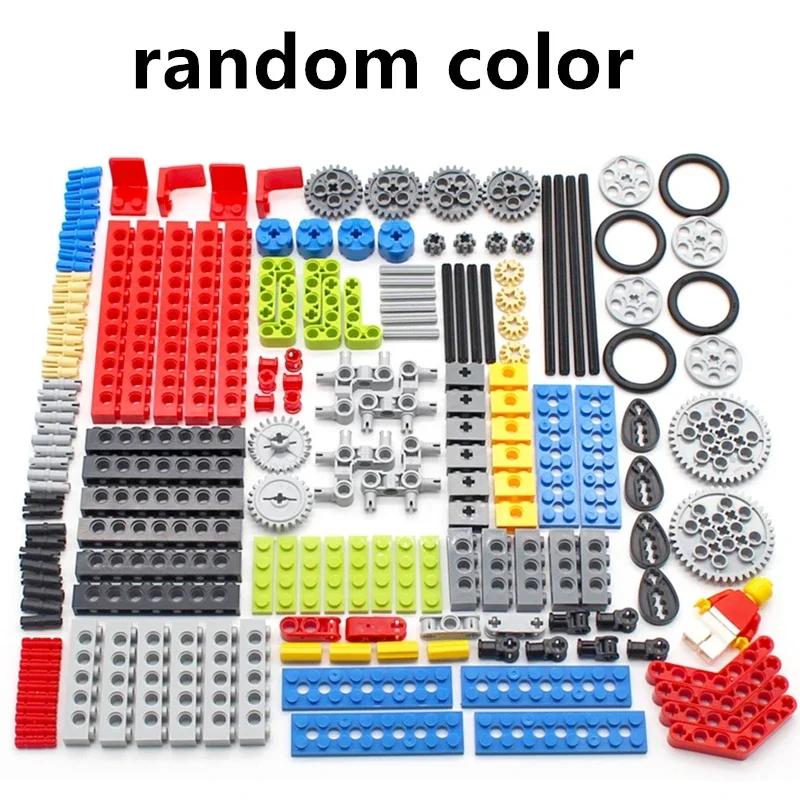 Gear Pin Technical Bricks Liftarm Studless Beam Axle Moc Parts Connector Panel Car Tires Wheel Bulk Set Toy Building Block 32494