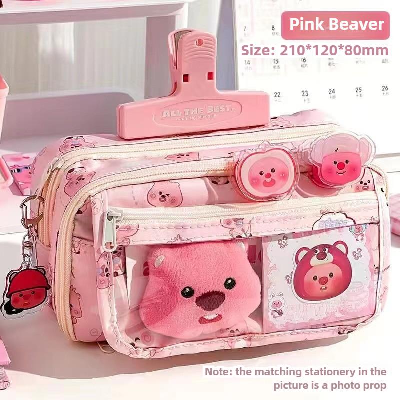 High Quality Kapibara Cartoon Pencil Case with Flip Top for Easy Access and Large Capacity for Stationery Storage