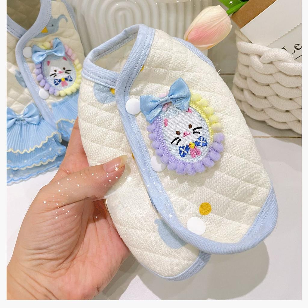 Autumn/Winter Sequin Dress Cute Bow Mesh Dress Dog Clothes Marzis York Summer Buckle Warm Home Dress Designer Dog Clothes