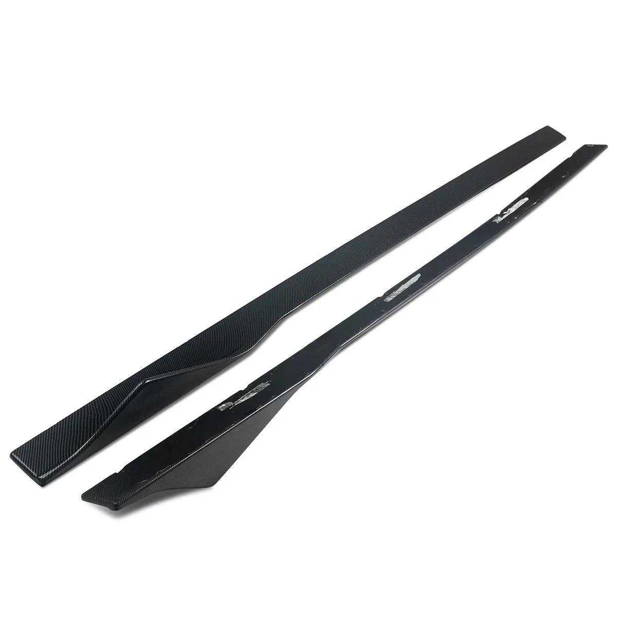 For BMW F22 Side Skirts Extensions Spoiler Carbon Fiber Look Body Kits 2 SERIES F87 F23 2016 Onwards как