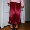 Women's Loose Fit Straight Leg Polka Dot Pants Casual Trousers