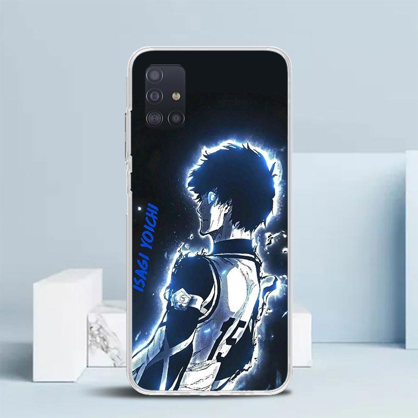 Blue Lock Isagi Yoichi Phone Case For Samsung Galaxy A52 A32 A22 A12 A51 A50S A30S A10S Note 20 Ultra 10 S10 Plus A31 A20 A71 A7