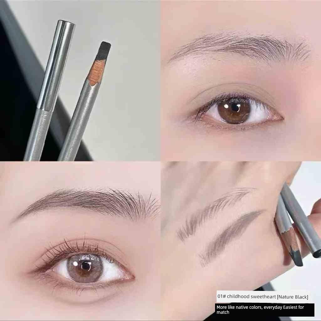 Hard Core Cut Eyebrow Pencil Eyebrow Pencil Women's Extremely Fine Nature Distinct Look Wild Eyebrows Long Lasting Waterproof Sweatproof Fadeless