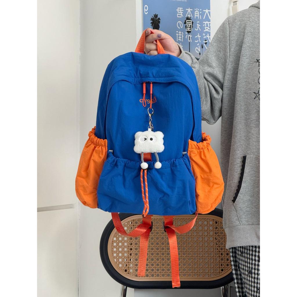 Student schoolbag simple ins style college student backpack women commuter versatile lightweight travel backpack