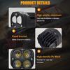 Maidsail 3 Inch 40W 12V LED Work Light 3500K Yellow Spot Beam Square Working Lamp for Car Motorcycle Boat Truck Universal