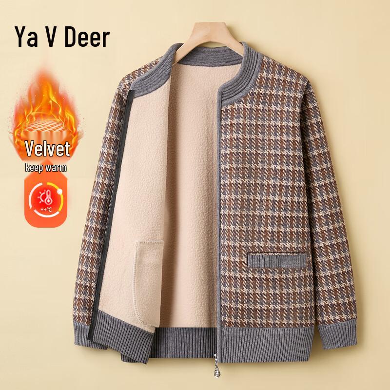 

Yalu Women s Casual Fleece-Lined Zip Cardigan Jacket XL