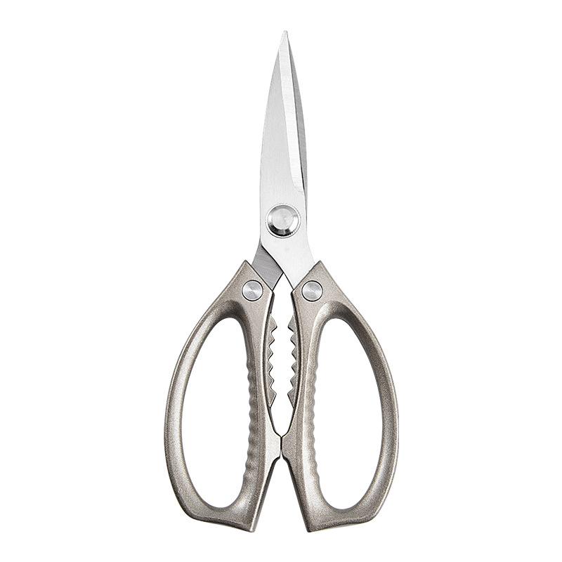 Aluminum Alloy Handle 3CR13 Stainless Steel Blade Kitchen Scissors Household Multifunctional Chicken Bone Cutting Shear