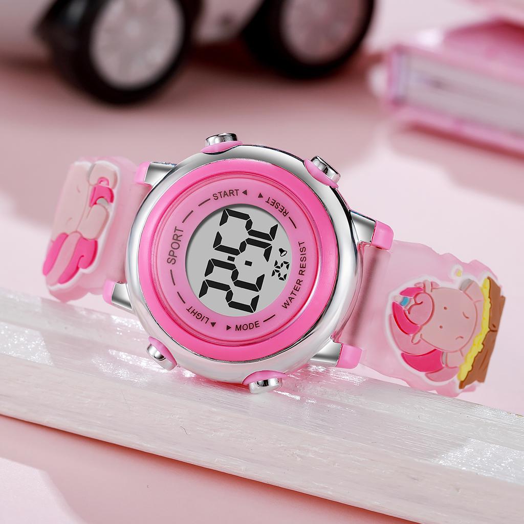 New Silicone Strap Cartoon Watch Luminous Glow Watch Student Edition Graduation Season