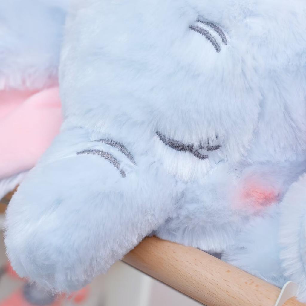 Büyük Boy Dumbo Fil Peluş Oyuncak Çok Yumuşak Sevimli Doldurulmuş Hayvan Uyuyan Fil Peluşlar Atma Yastığı Doğum Günü Hediyeleri