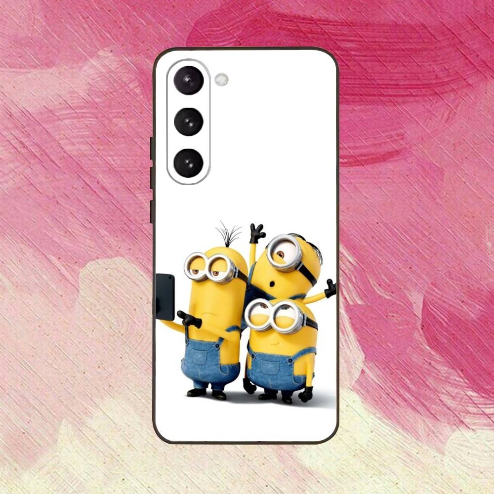 CUSTODIA CARINA L-Little M-Minions-es Nera in Silicone Morbido Per Samsung Galaxy A73,A72,A71,A70,A53,A52,A51