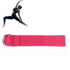 Fitness Stretching Strap NonElastic Stretch   Strap Cotton Fitness Bands with DRing Buckle(Purple )
