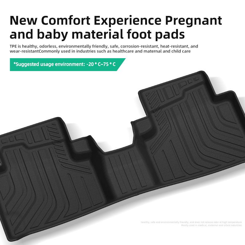 Eco-Friendly TPE Floor and Trunk Mats for 2020 Ford Kuga Hybrid (LHD, EU).
