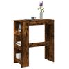 Vidaxl Bar Table With Compartments, Smoked Oak, 90X40X103.5 Cm