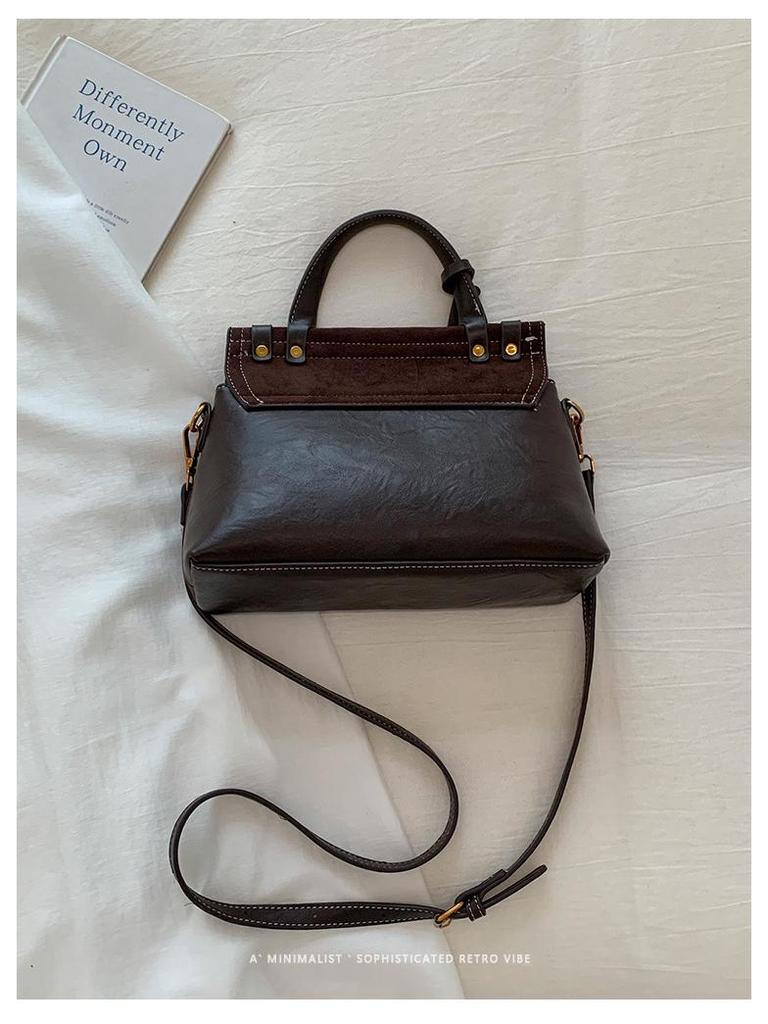 Koreanische Retro Damen Umhängetasche: Vielseitiges, Schlichtes, Atmosphärisches Design mit Großer Kapazität für den Täglichen Arbeitsweg.